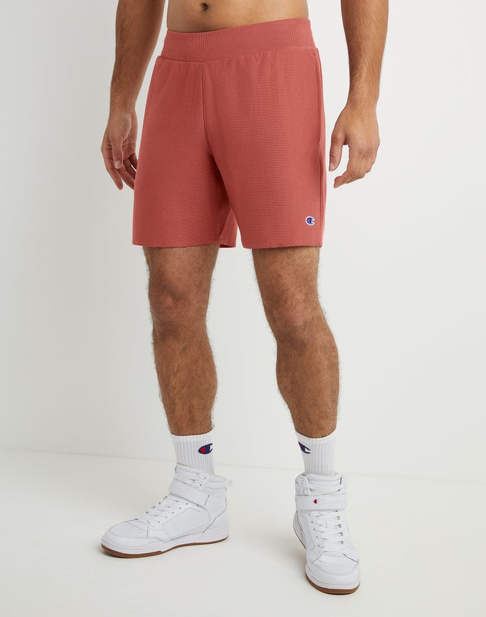 Champion Mens Shorts NZ - Reverse Weave Cut-Off Coral ( 3051-SQIDP )